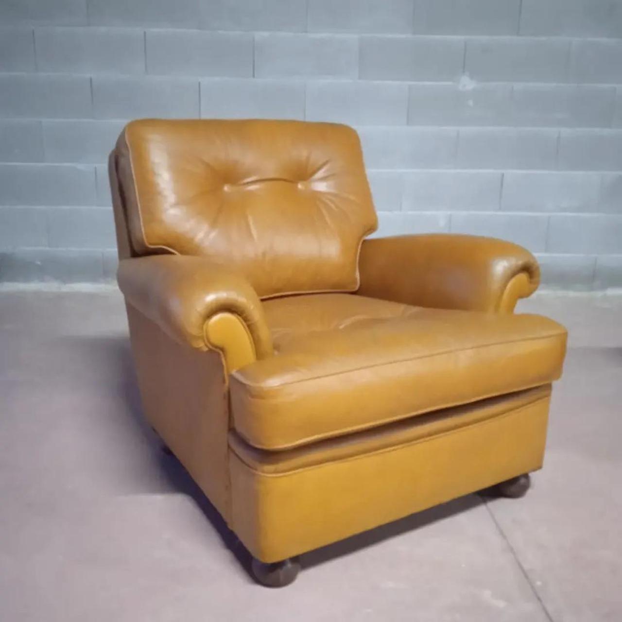 POLTRONE IN VERA PELLE ANNI '70/'80