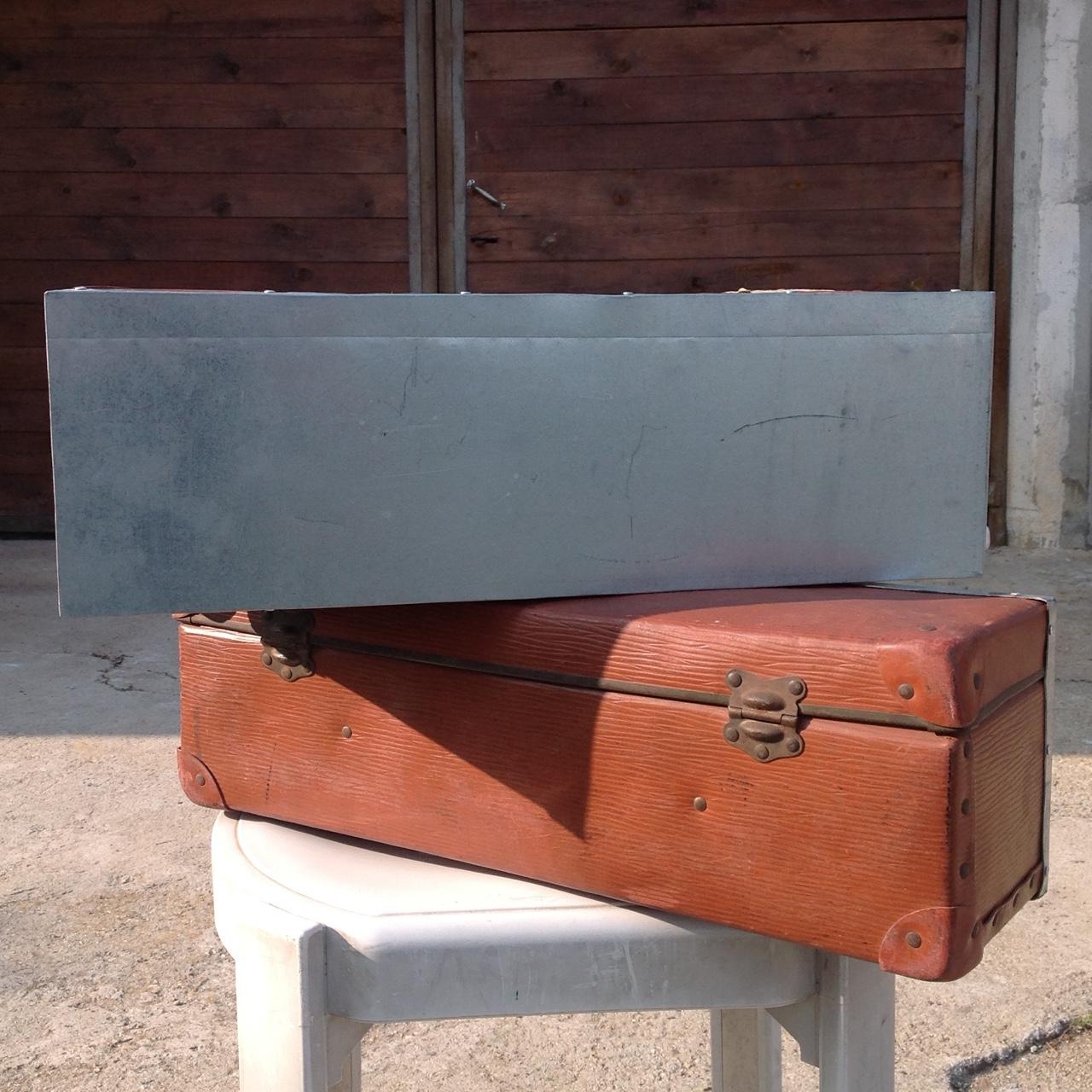 COPPIA VALIGIE VINTAGE IN CARTONE ANNI ’50/’60 – ORIGINALI