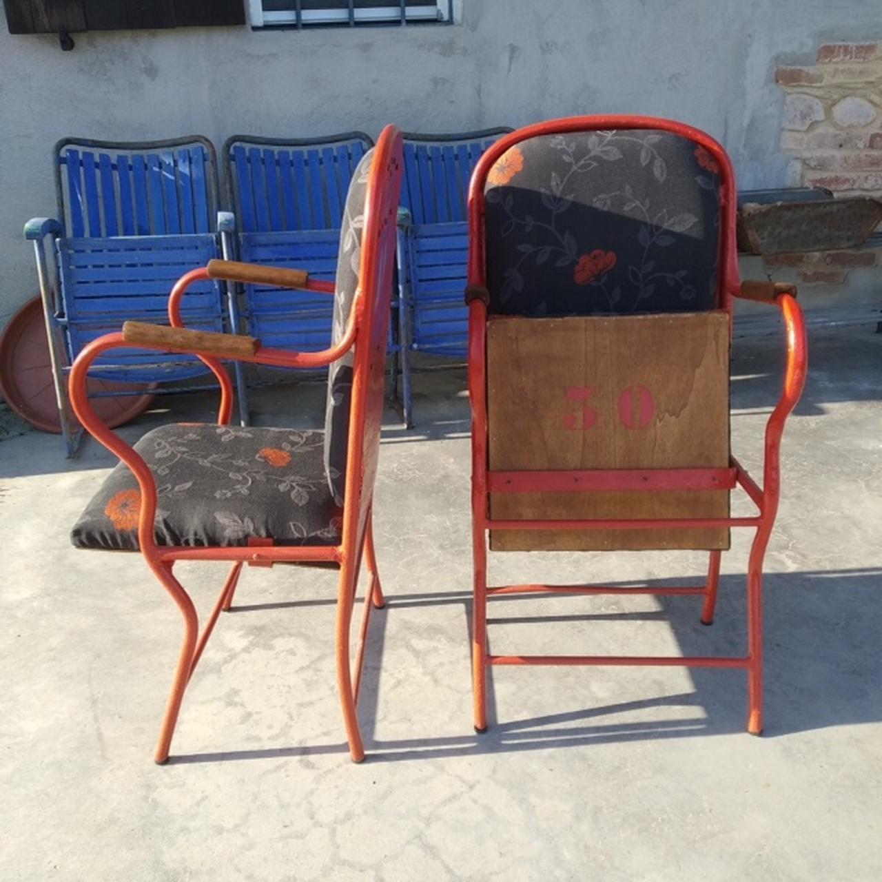 SEDIE VINTAGE ANNI '50 IN FERRO