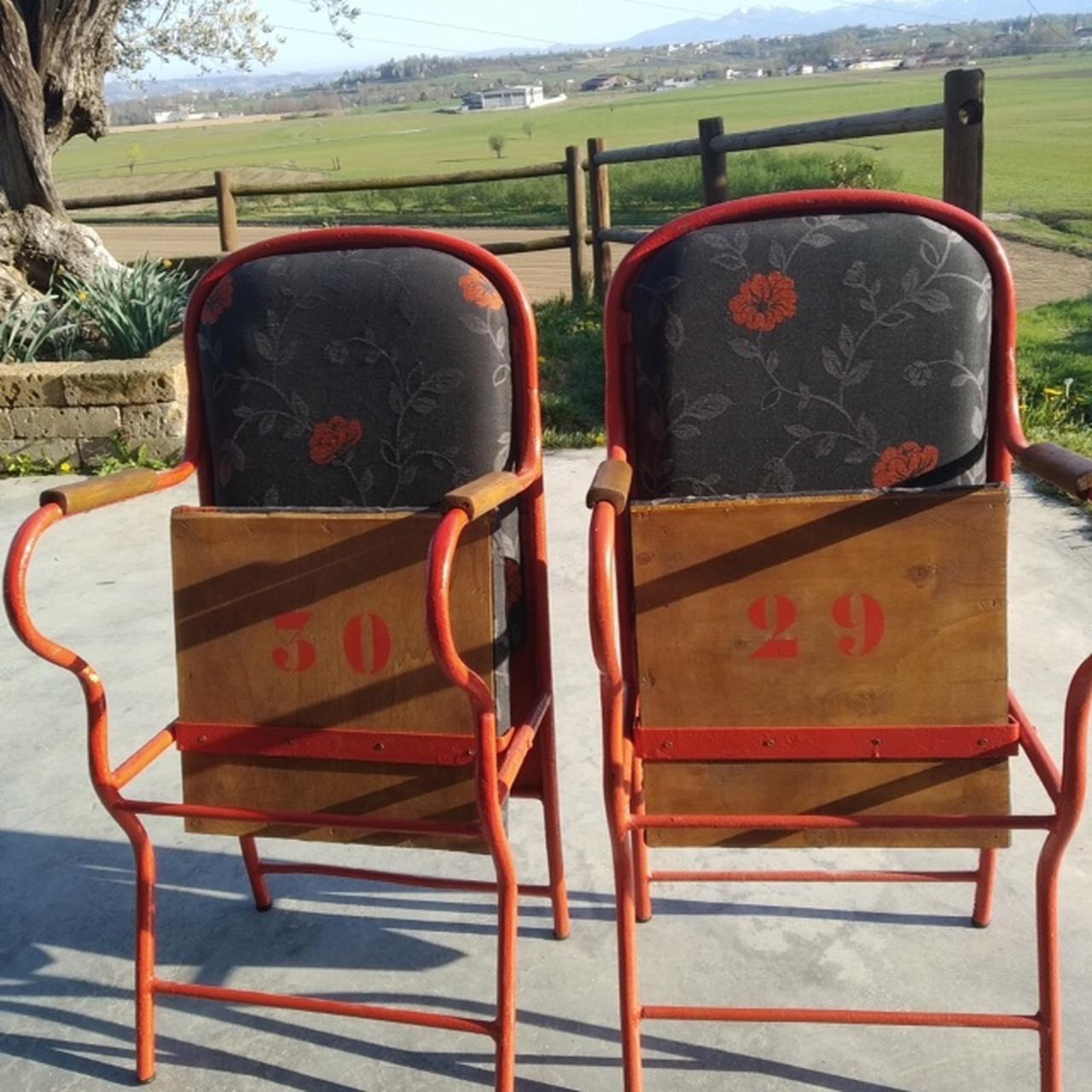 SEDIE VINTAGE ANNI '50 IN FERRO