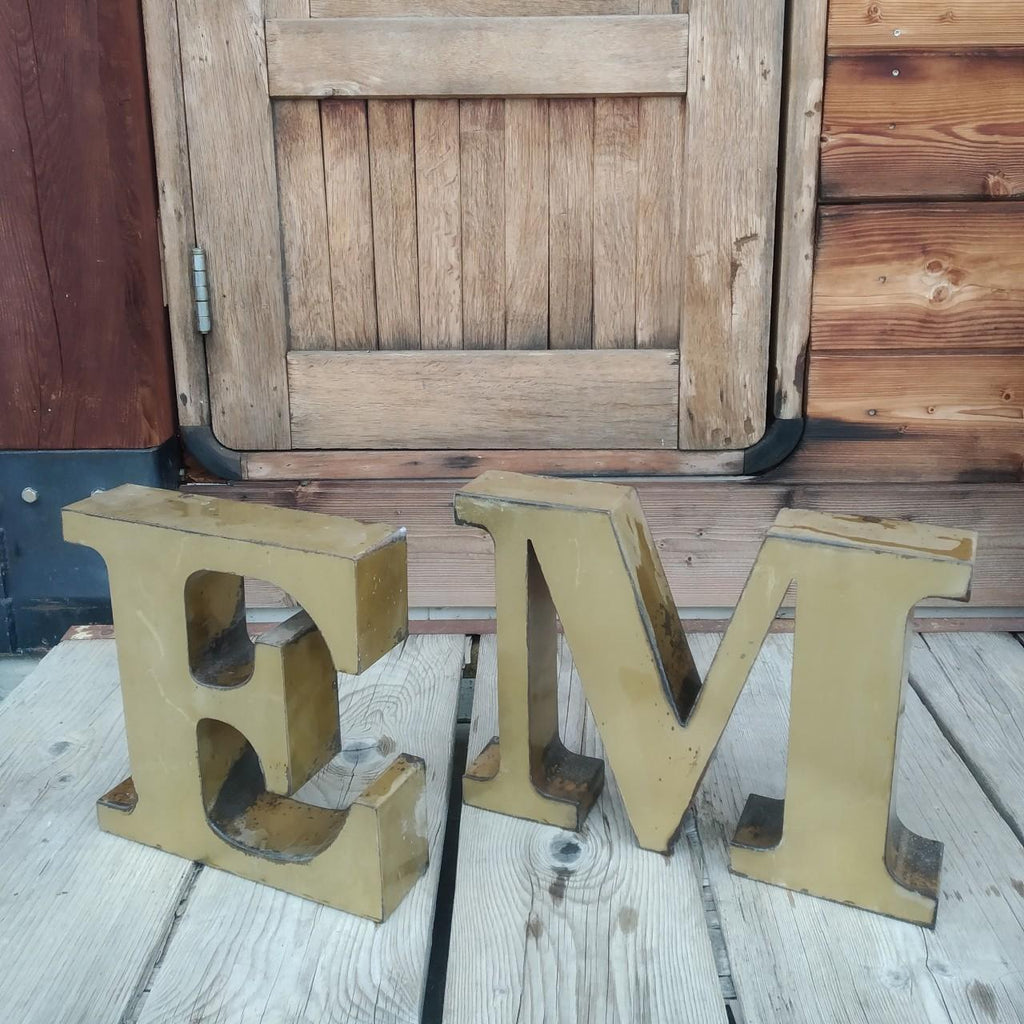 LETTERE PUBBLICITARIE VINTAGE OVERSIZE