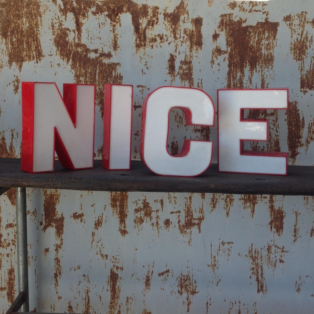 LETTERE PUBBLICITARIE VINTAGE OVERSIZE