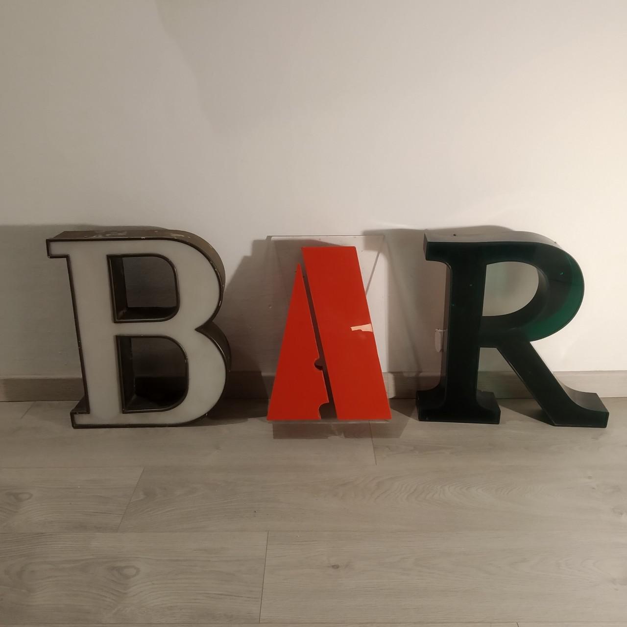 LETTERE PUBBLICITARIE VINTAGE OVERSIZE
