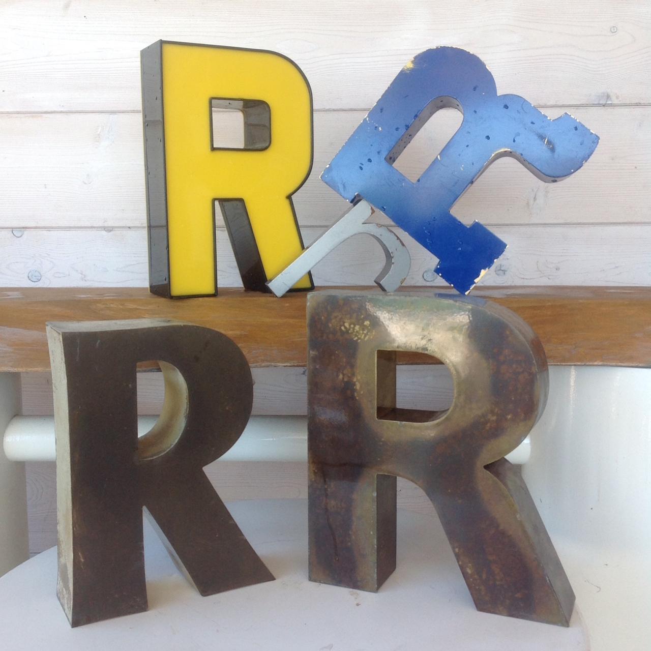 LETTERE PUBBLICITARIE VINTAGE OVERSIZE