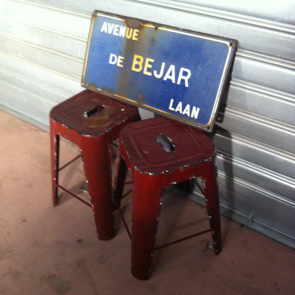 INSEGNA STRADALE VINTAGE ORIGINALE