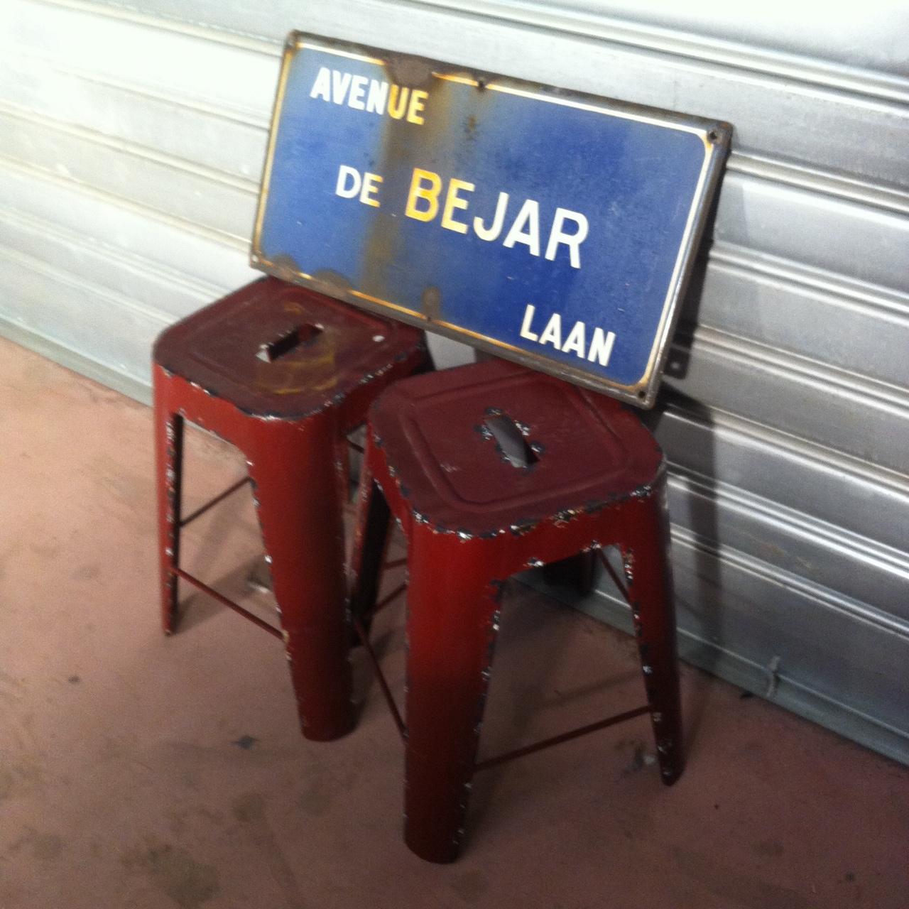 INSEGNA STRADALE VINTAGE ORIGINALE