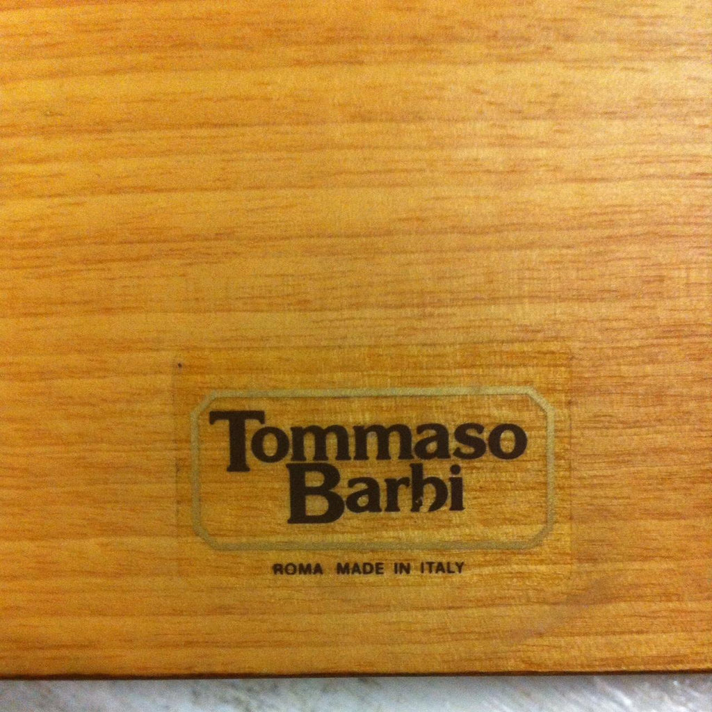 TOMMASO BARBI – SCRIGNO DESIGN VINTAGE IN LEGNO E OTTONE