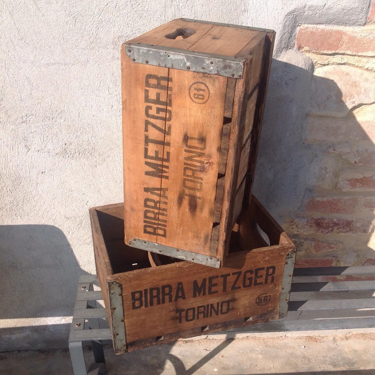 CASSA BIRRA VINTAGE METZGER TORINO – ORIGINALE ANNI ’50/’60