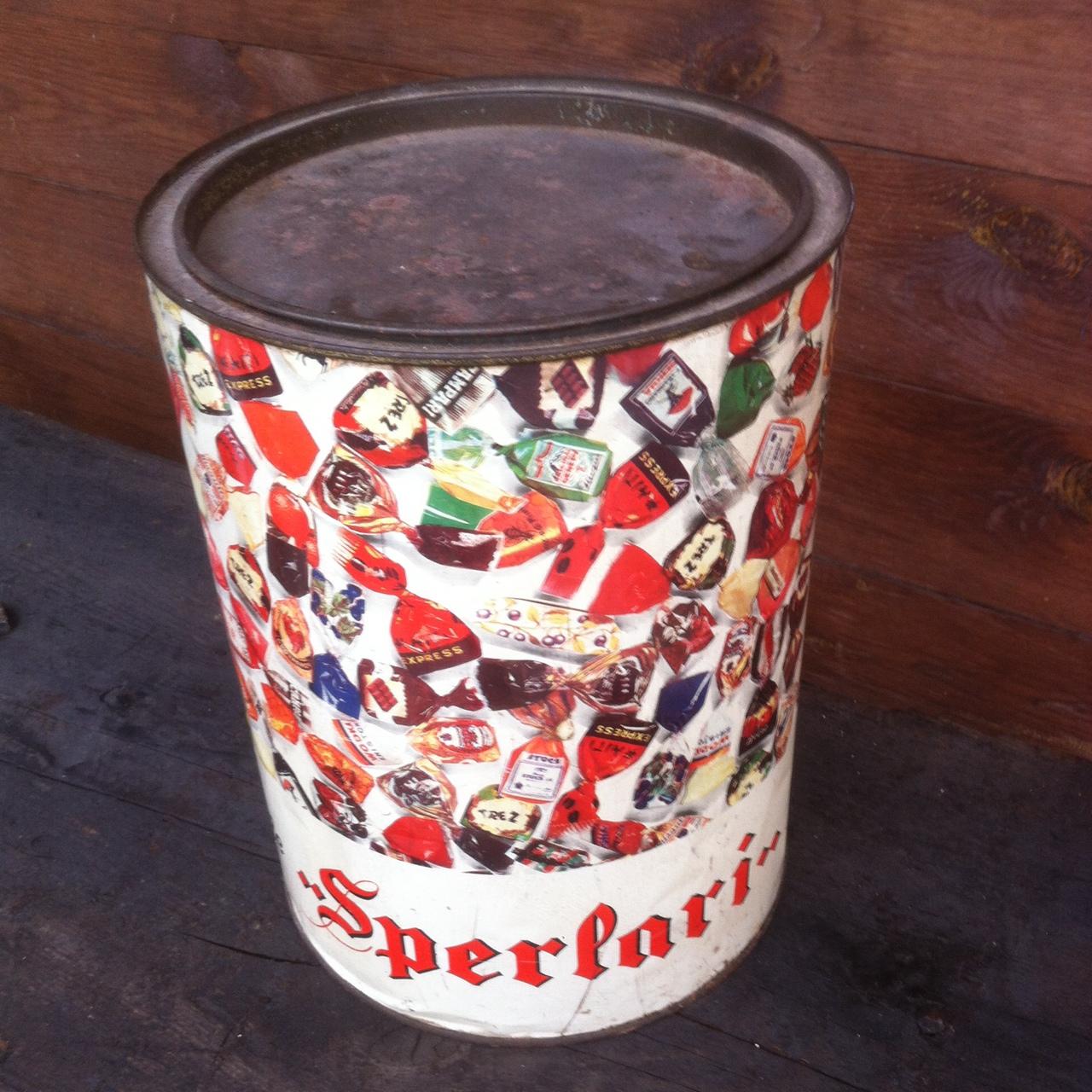 SPERLARI VINTAGE – BARATTOLO PUBBLICITARIO ANNI ’60 ICONICO