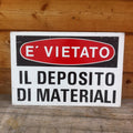 CARTELLO VINTAGE INDUSTRIALE